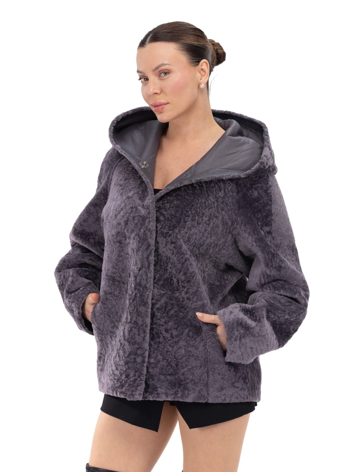 Cataina Sapphire Gray Женский мех