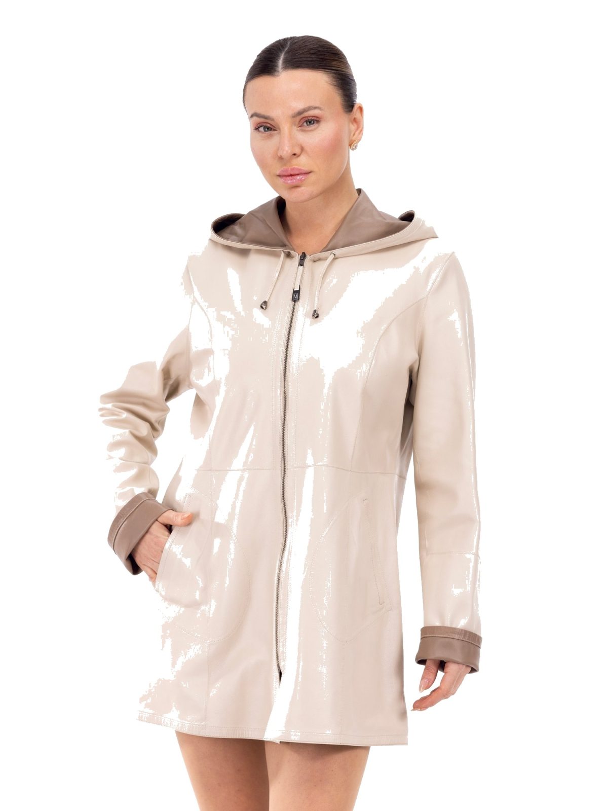 Diana D Beige Mink Женская кожа