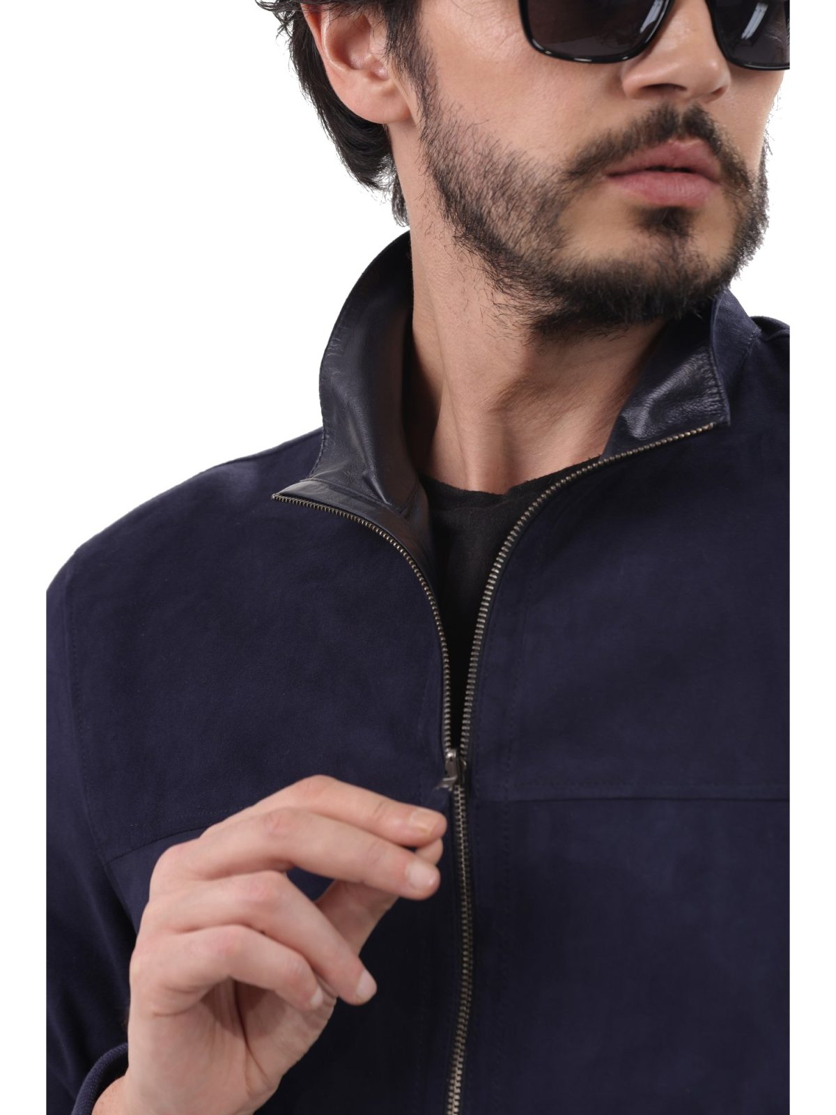 Leo 1 Navy Мужская кожа