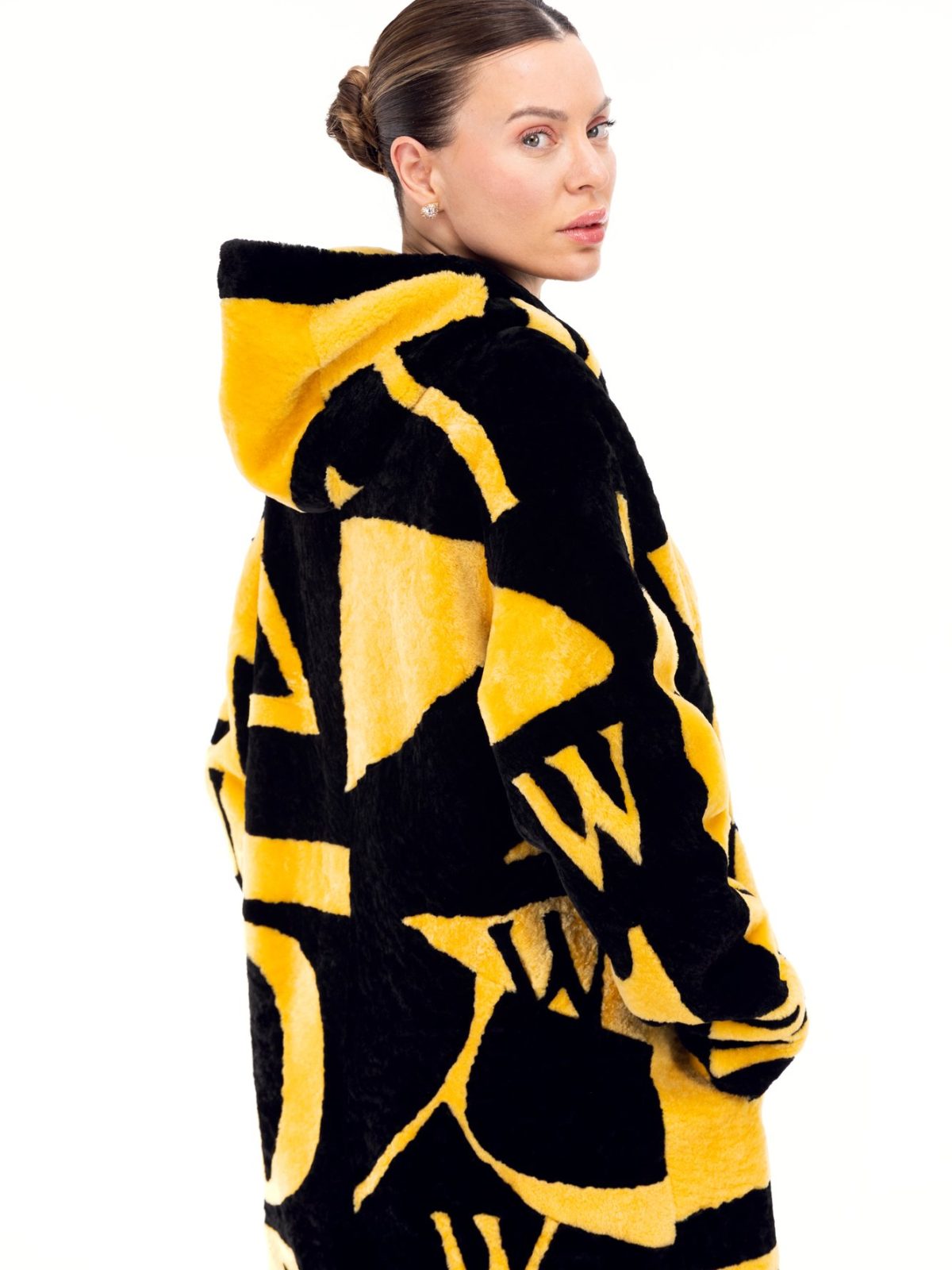 Audrey Yellow Trim Женский мех