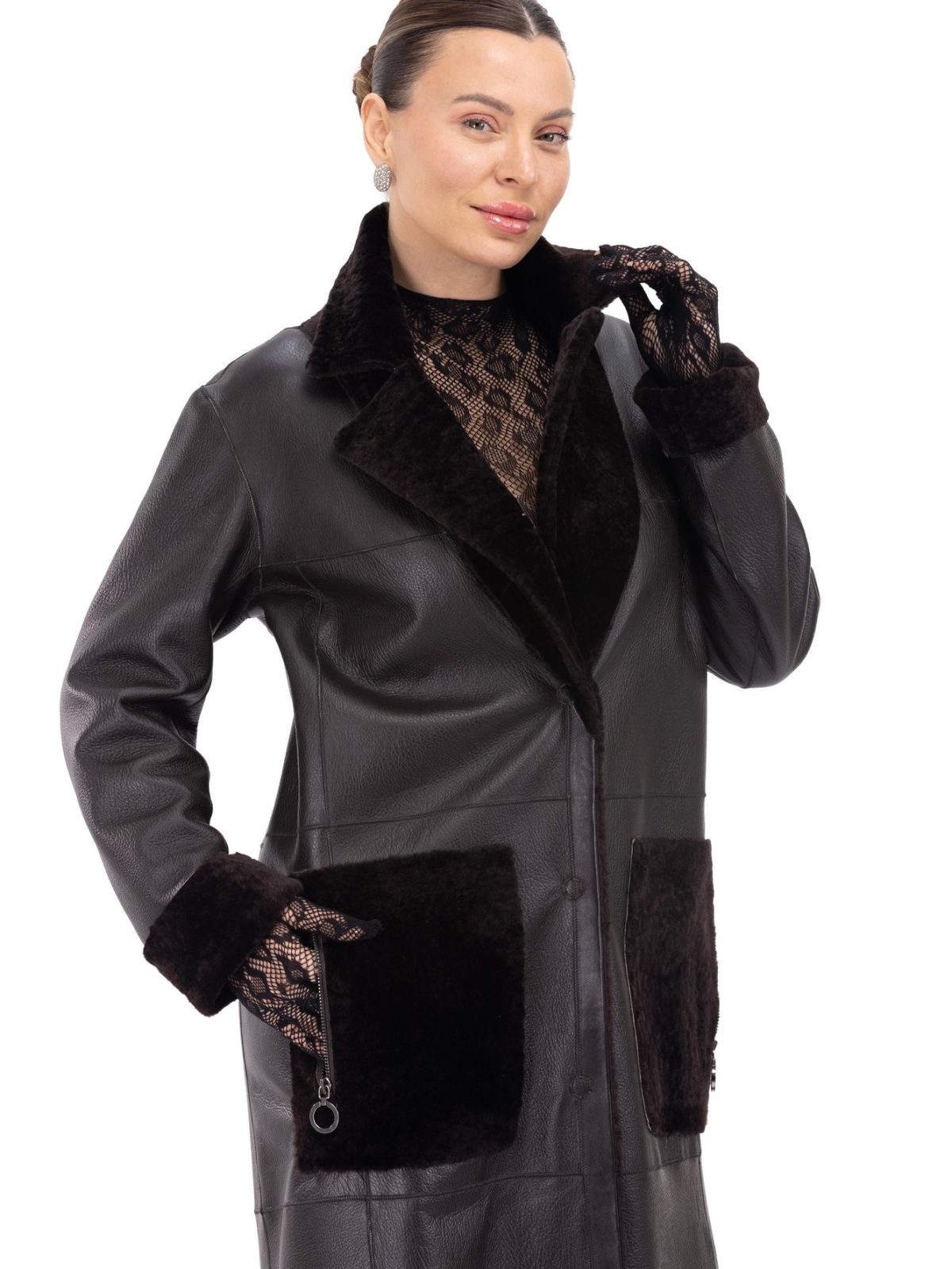Blaire Dark Brown Женский мех