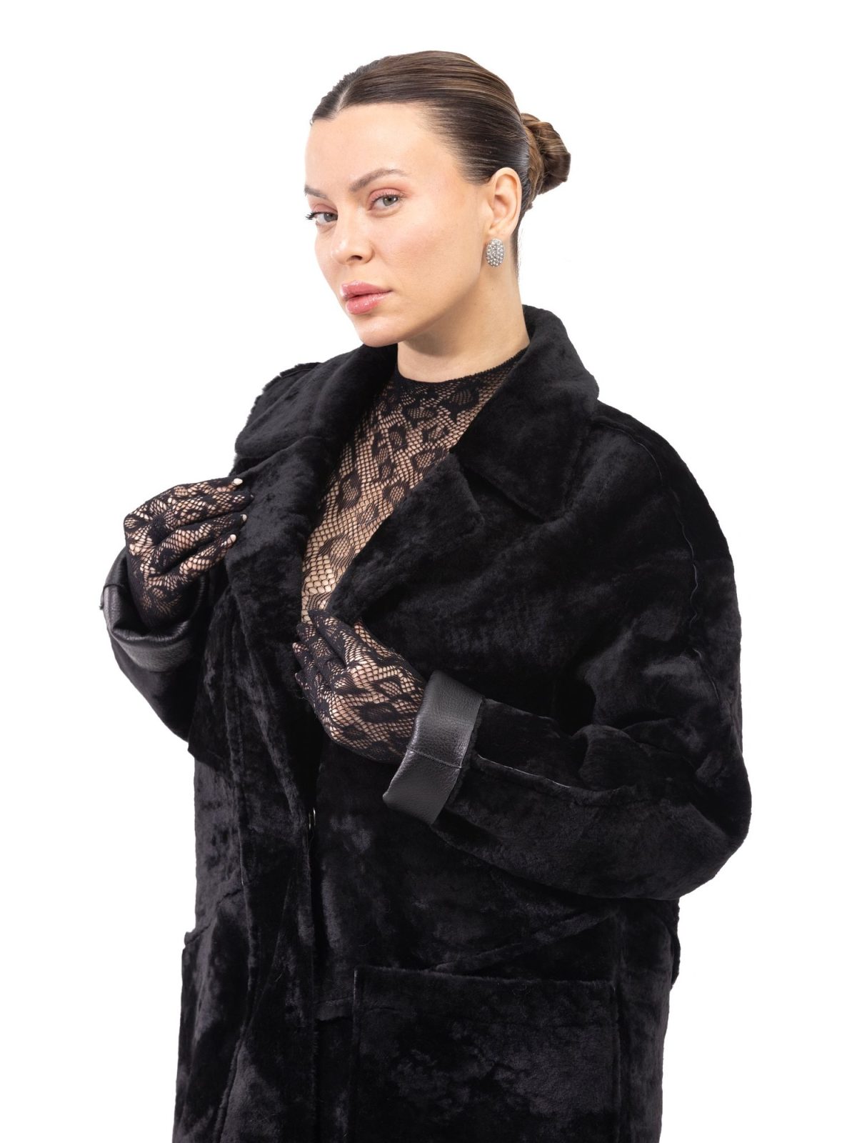 Brooklyn Black Женский мех