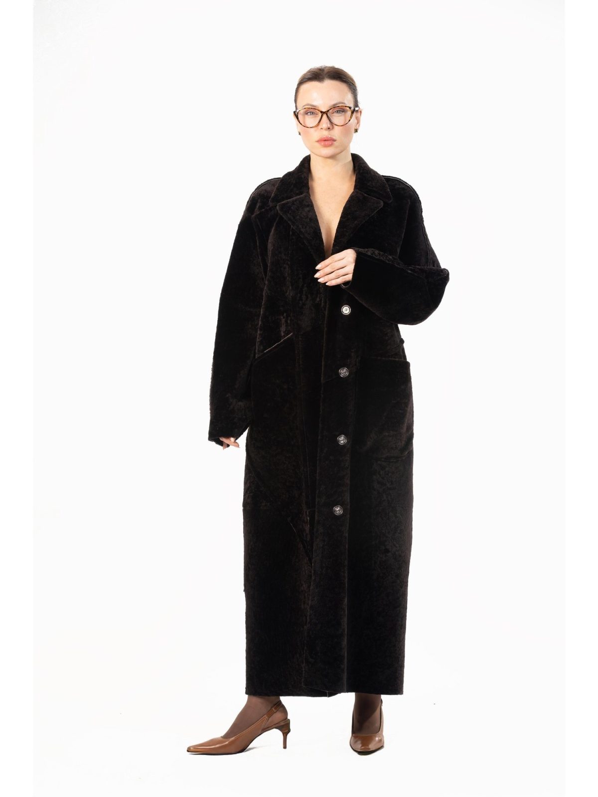 Brooklyn Dark Brown Женский мех