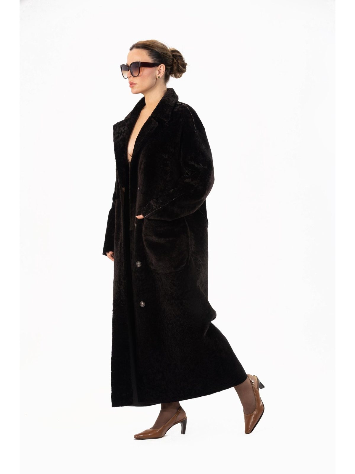 Brooklyn Dark Brown Женский мех
