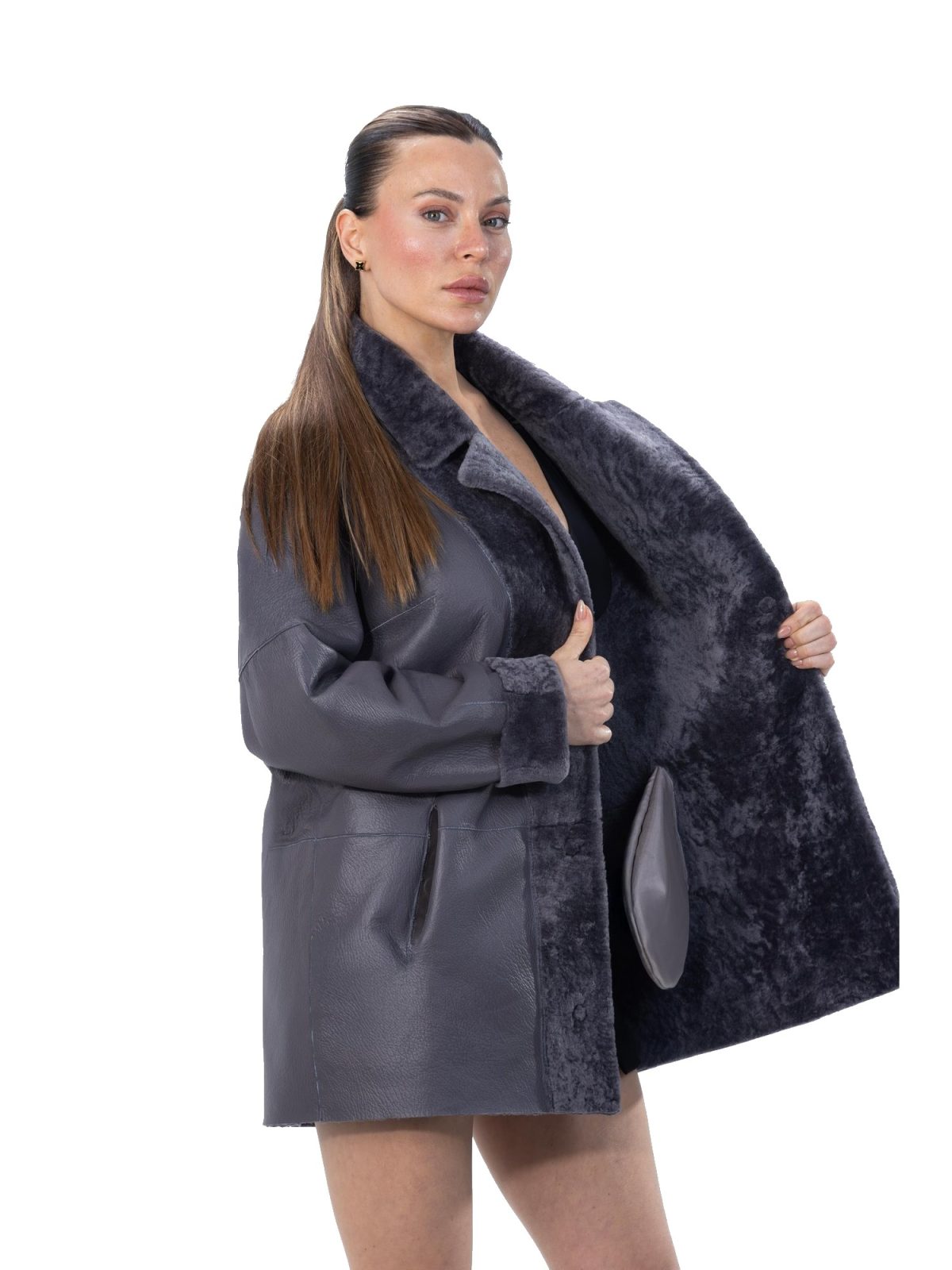 Nova Sapphire Gray Женский мех