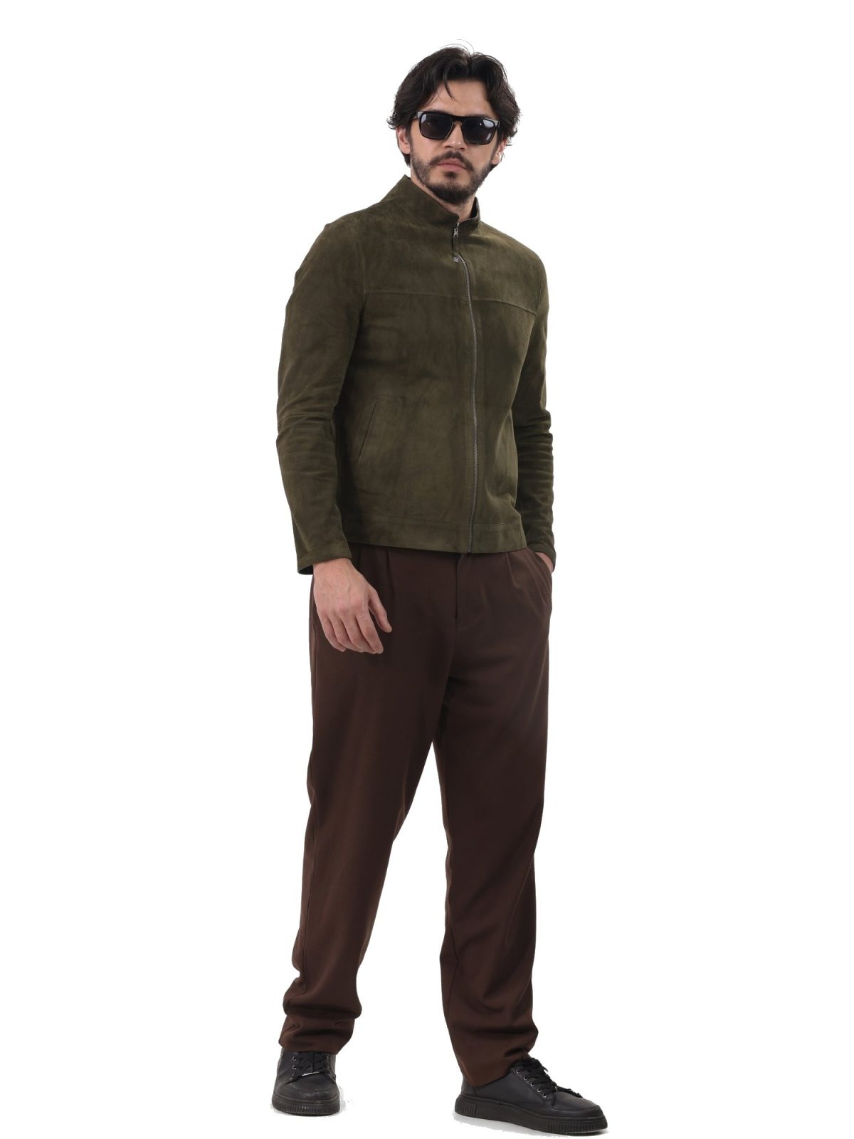 Oliver Khaki Мужская кожа