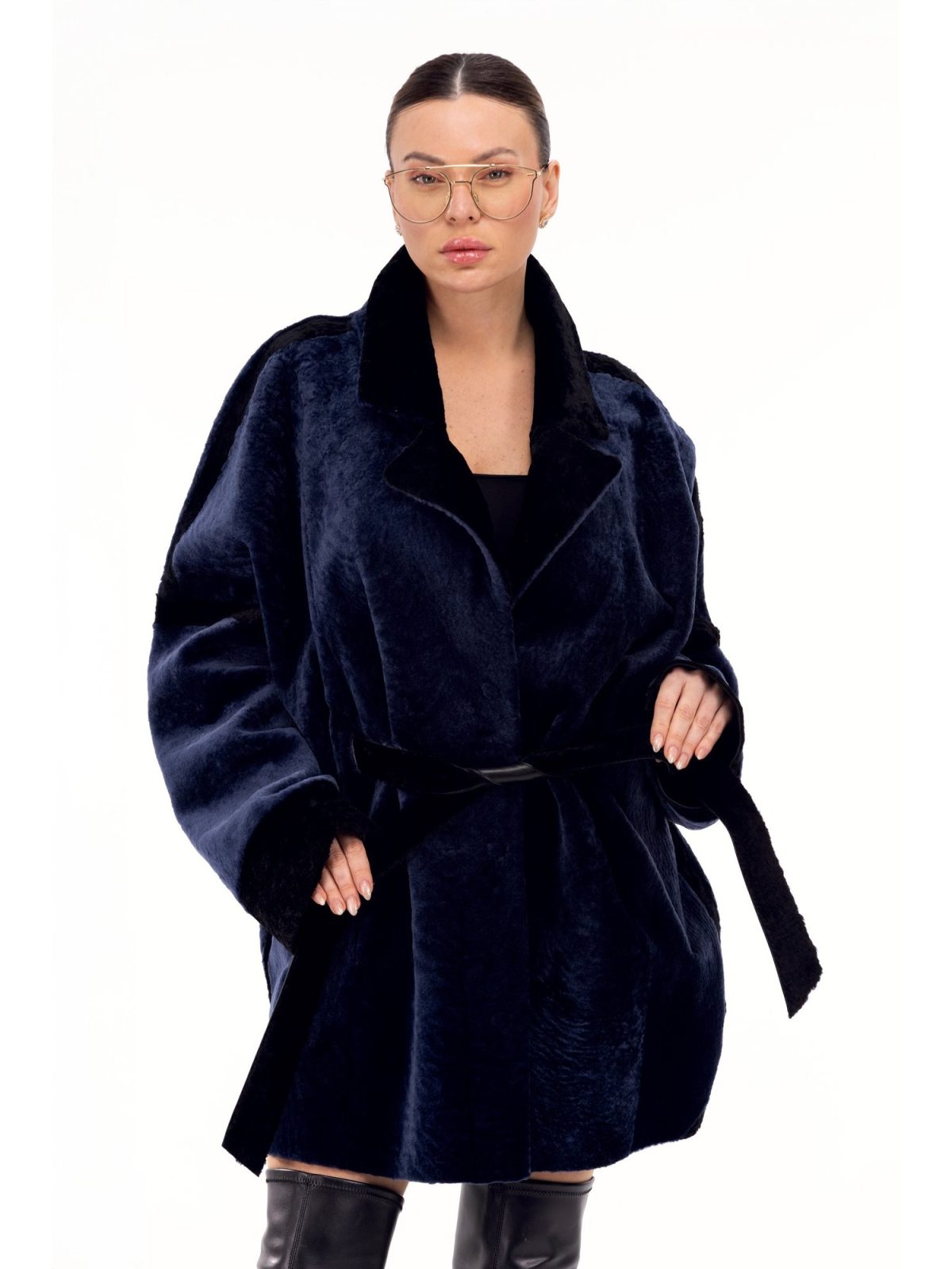 Seraphina Navy Женский мех