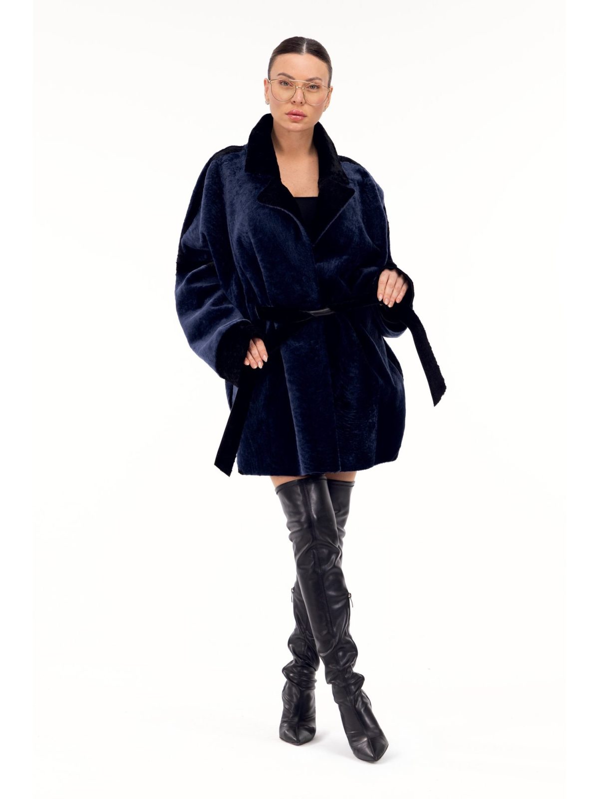 Seraphina Navy Женский мех