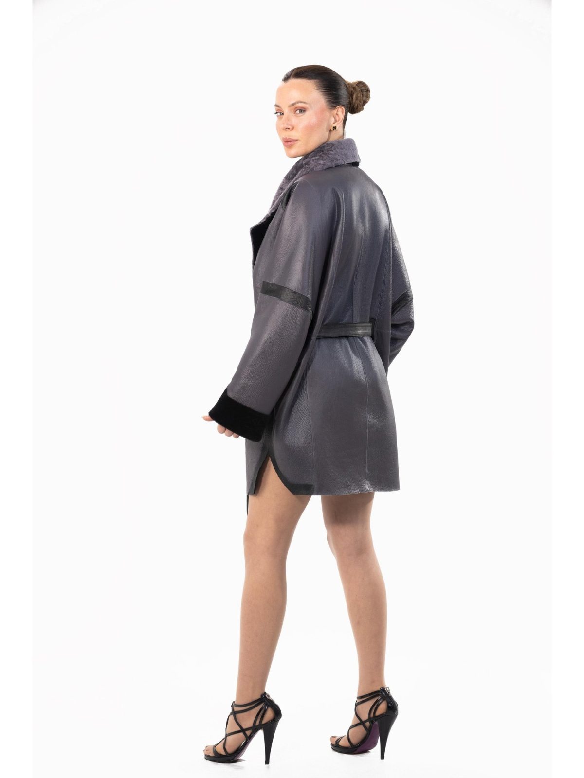 Seraphina Sapphire Gray Женский мех