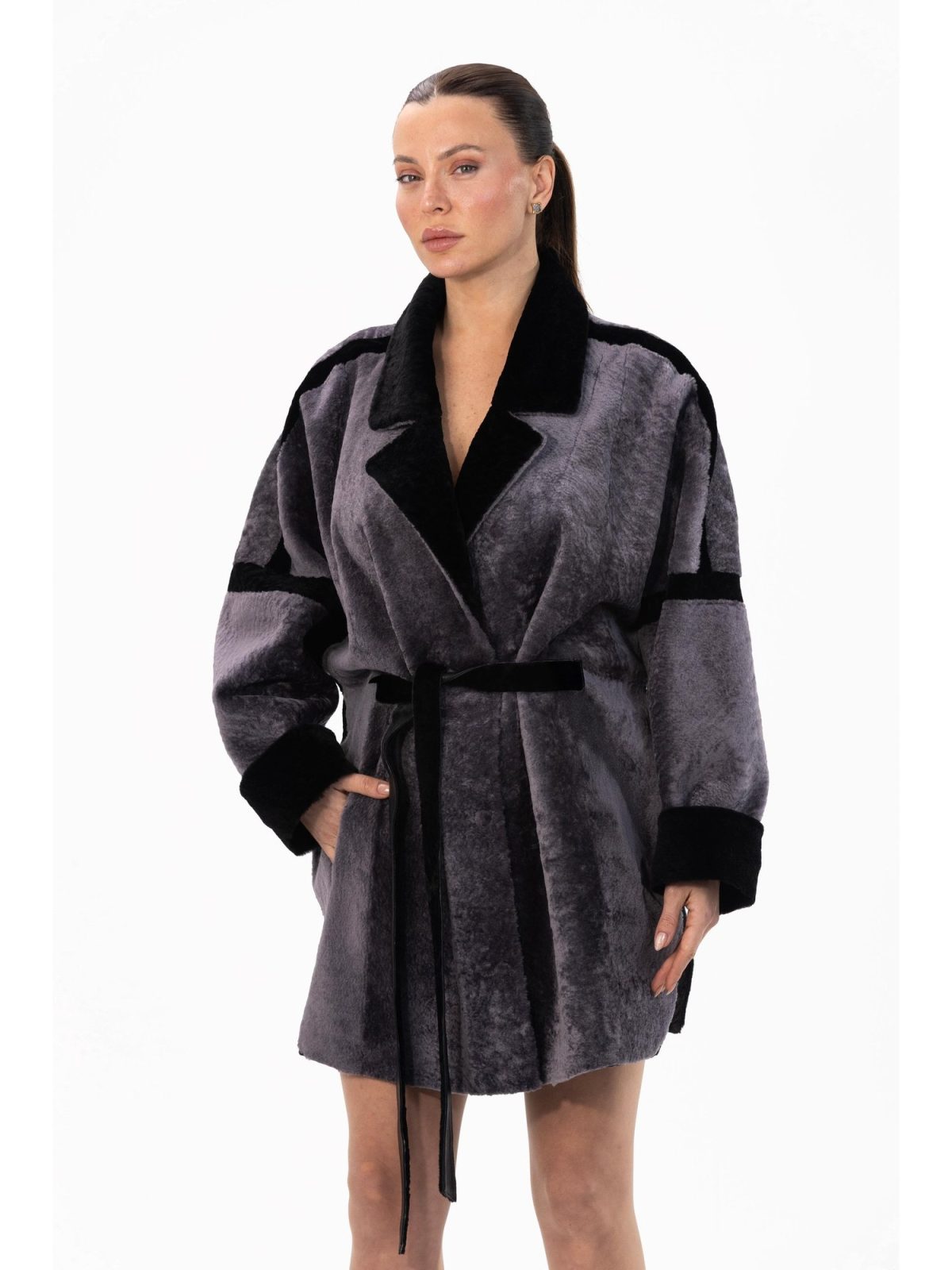 Seraphina Sapphire Gray Женский мех