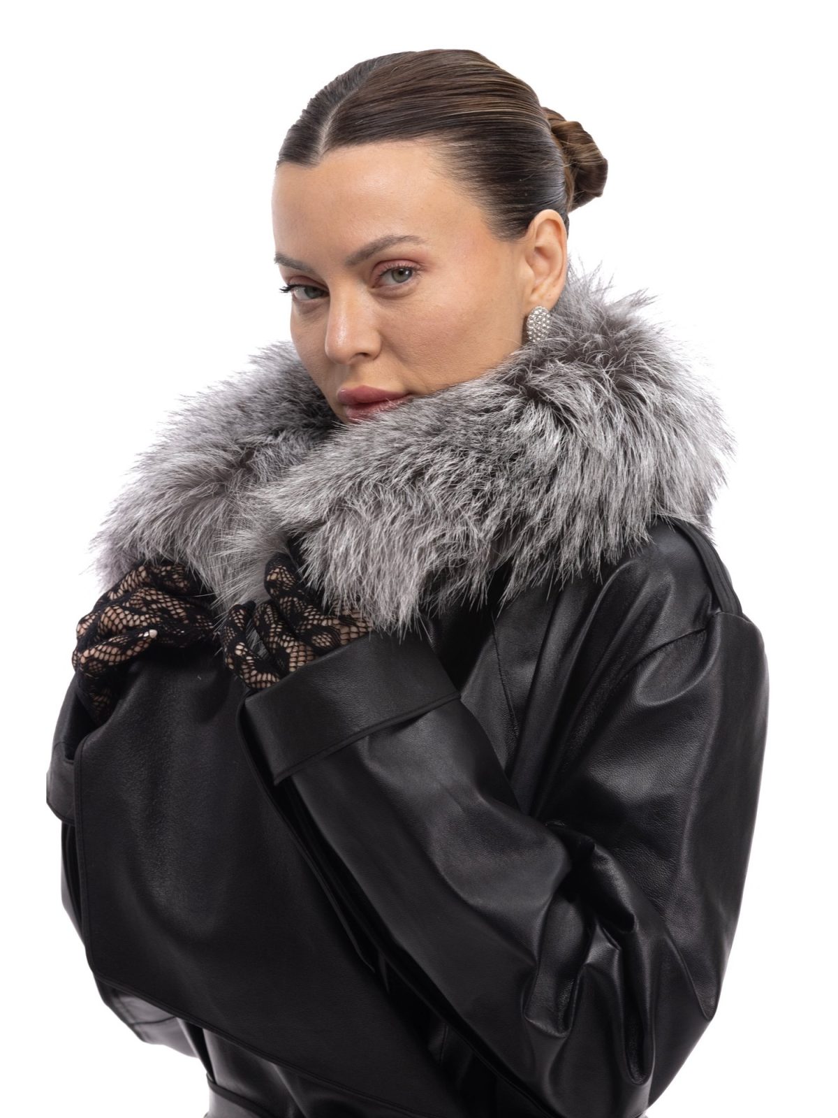 Teagan Black Женский мех